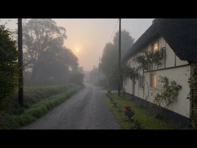 The Village Hidden Behind Fog |  Early Morning Walk