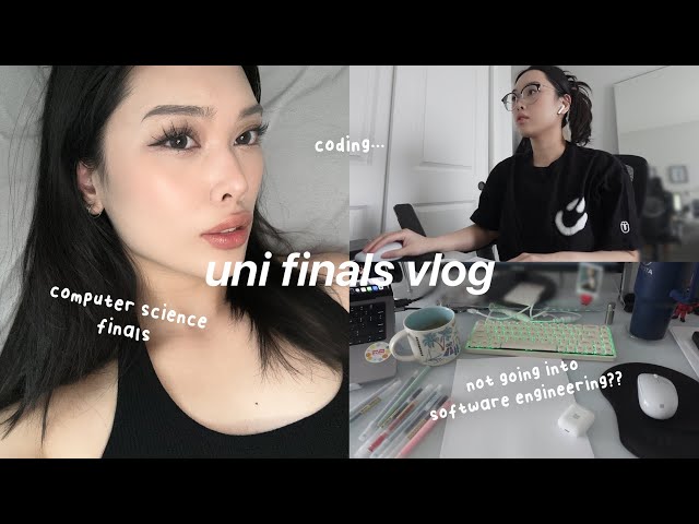 UNI FINALS VLOG💻: Not going into Software Engineering, study tips, CS coding assignment