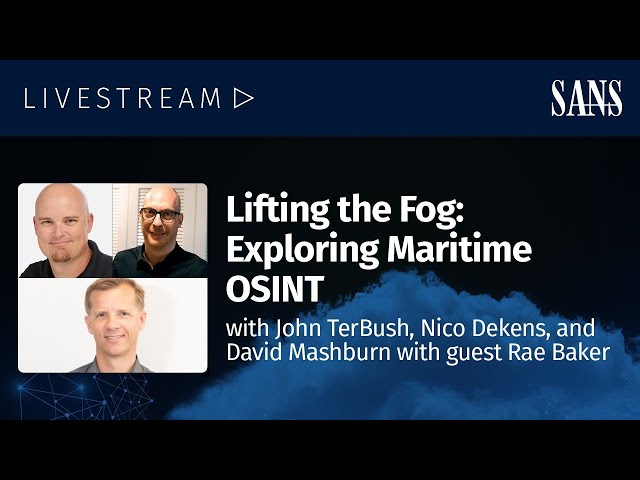 Lifting the Fog: Exploring Maritime OSINT