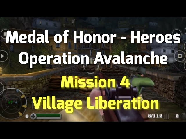 Medal of Honor - Heroes [PSP] Mission 4 Village Liberation
