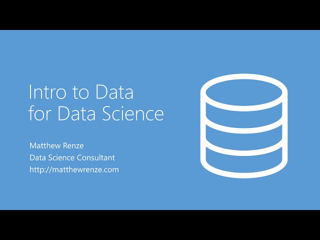 Intro to Data for Data Science