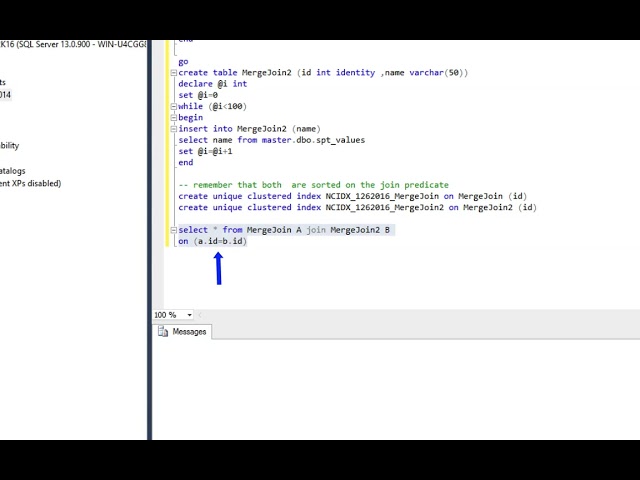 Mastering the Basics of SQL Server Query Optimization -  The Merge Join