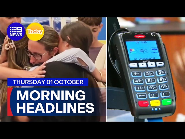 Pilot stabbed during flight; Card surcharges over for Aussie businesses  | 9 News Australia