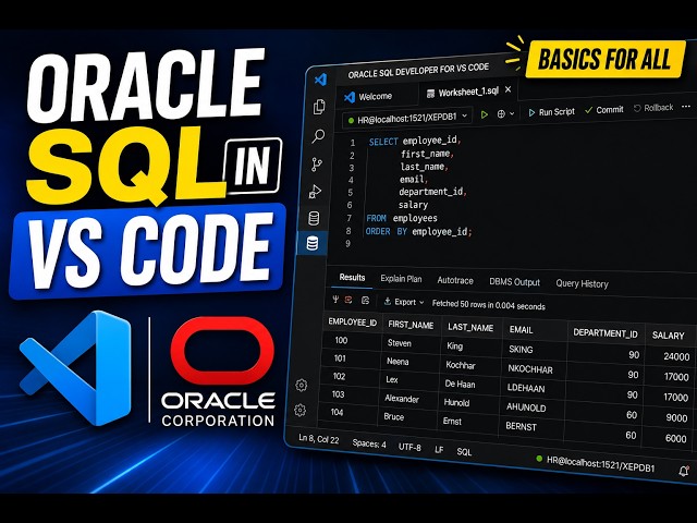 Oracle SQL Developer in VS Code | Complete Beginner Guide for Oracle DB Developers (2026)