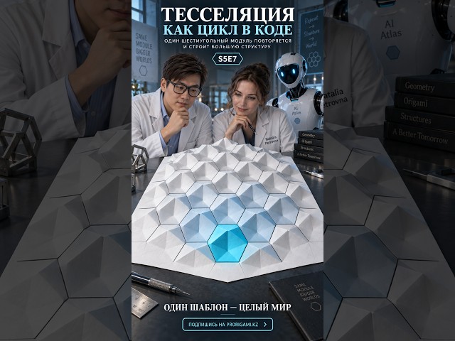 Тесселяция как цикл в коде | S5E7 #PaperEngineering #Hexagon #Научпоп #STEM #Engineering