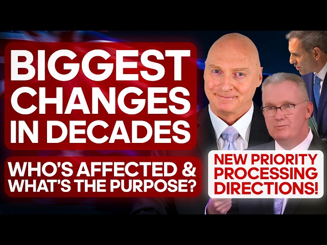 Australian Immigration News. The biggest changes in decades + new priority processing directions!