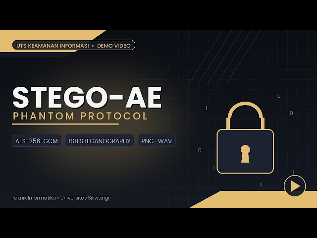 STEGO-AE: Phantom Protocol | Demo Aplikasi Steganografi & Kriptografi Berbasis Game Labirin