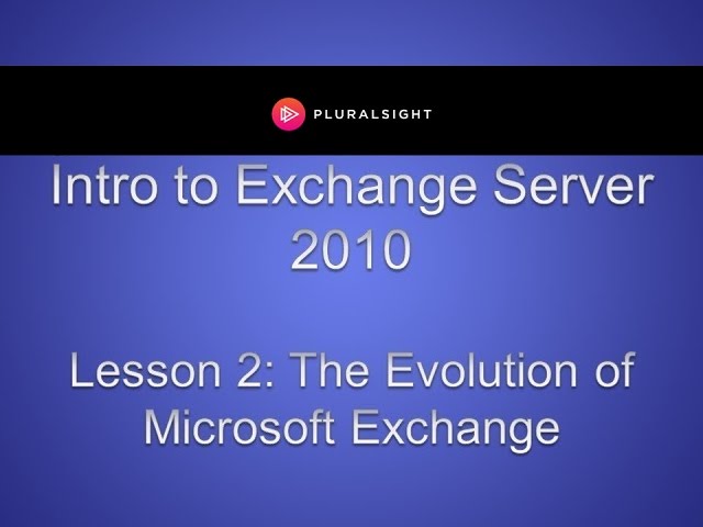 The Evolution of Microsoft Exchange