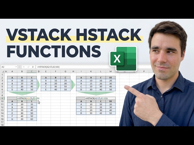 Excel Vstack And Hstack Functions [Quick Guide]