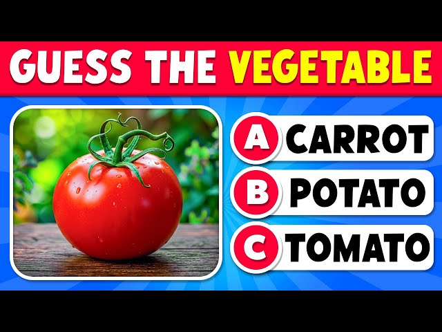 Can You Guess The Vegetable? 🥕🥔 | 50 Vegetable Quiz | Easy, Medium, Hard, Impossible