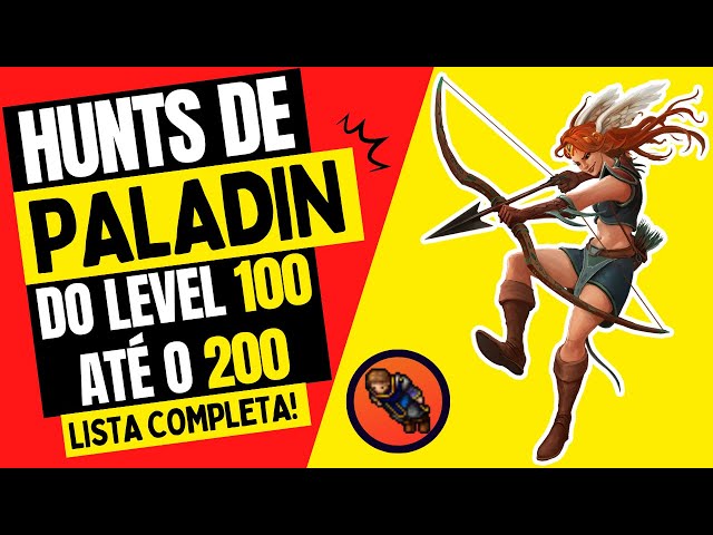 🏹[MELHORES HUNTS DE PALADIN NO TIBIA]🏹 LEVEL 100+ 150+ 180+ #tibia #mmorpg