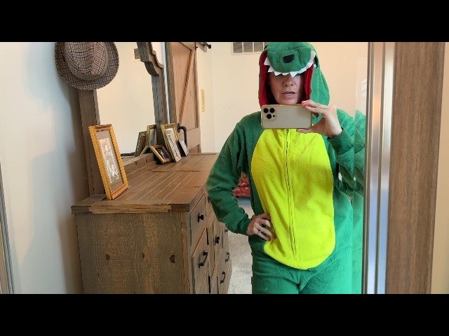 My favorite plush adult costume for Halloween