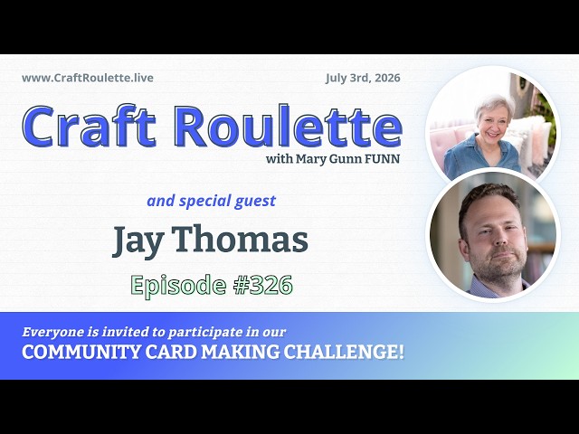 Craft Roulette Episode #326 featuring Jay Thomas (@craftbyjay)