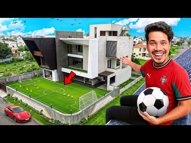 I BUILT FOOTBALL GROUND IN MY NEW HOUSE 😍| GamerFleet