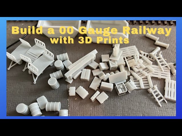 How to build a model railway and use a 3d resin printer to populate your model railway station