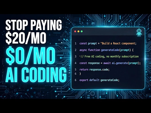 Stop Paying $20/Month for AI Coding - Do This Instead (2026