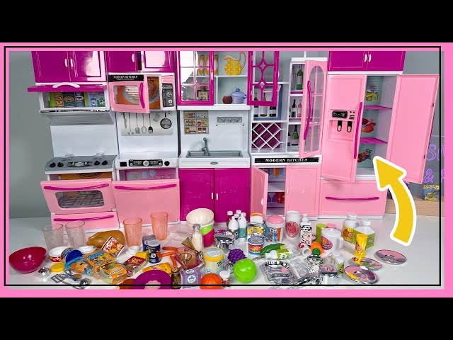 ASMR Organizing my new Barbie Kitchen Set 🍳🥄 | Unboxing | No talking 💖