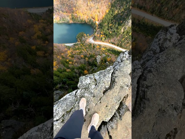 The craziest view in all of New England… #fall #newengland #hiking