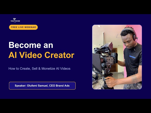 AI Video Creation Webinar Replay | Create Professional AI Videos & Monetize Your Skills