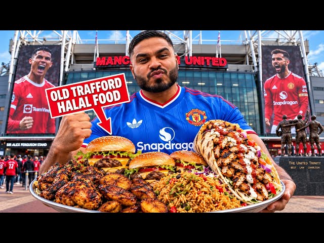 NEW EPIC HALAL FOOD DROP AT THE UK’S BIGGEST CLUB FOOTBALL STADIUM!!!