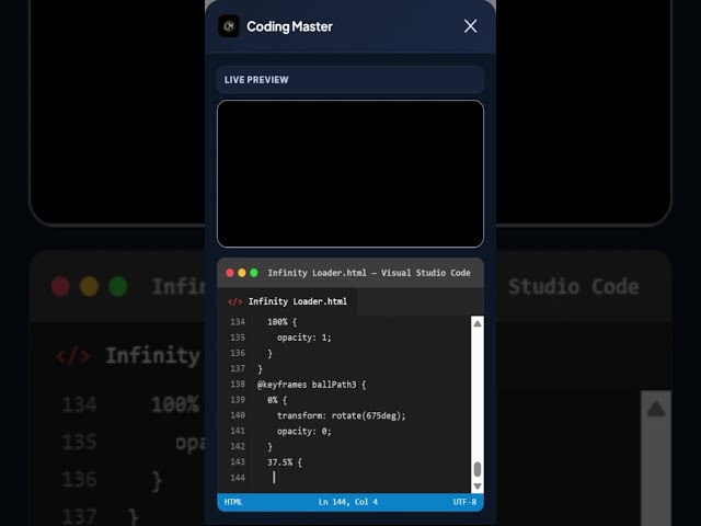 Infinity Loader #coding #programming #developer #css #html #umservicesofficial #javascript