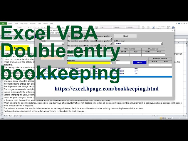 2Opening balance of call money  Family Budget Management in Excel VBA