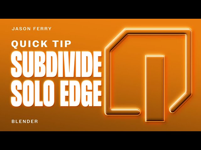 How To Subdivide Single Edge / Face In Blender