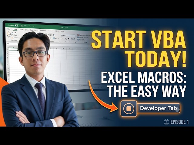Stop Doing Repetitive Tasks: Excel Macros & VBA Episode 1