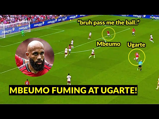 Moment Mbeumo LOSES IT after Ugarte’s shocking decision against Arsenal | Man United News