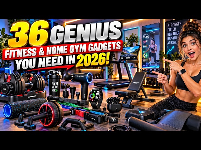 36 GENIUS Fitness & Home Gym Gadgets You NEED in 2026! 💪