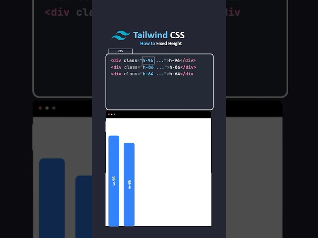 Tailwind css height 🚀 #css3 #coding