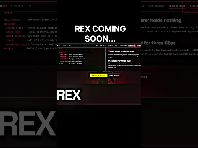 REX ⚡ #ai #trending #hacker #aihack #cybersecurity