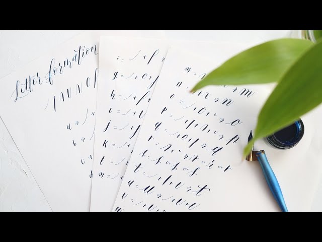 How to write Alphabets using the Basic Strokes of Calligraphy | Modern Calligraphy for Beginners