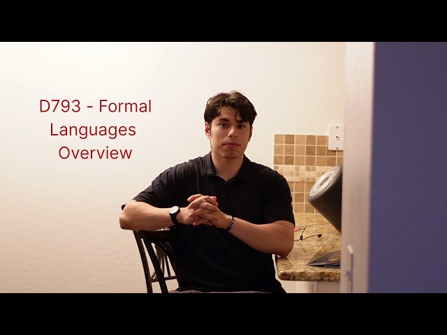WGU-D793 Formal Languages Overview
