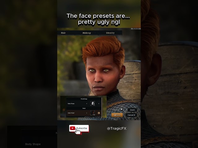 The face presets are... pretty ugly ngl (Solasta II)