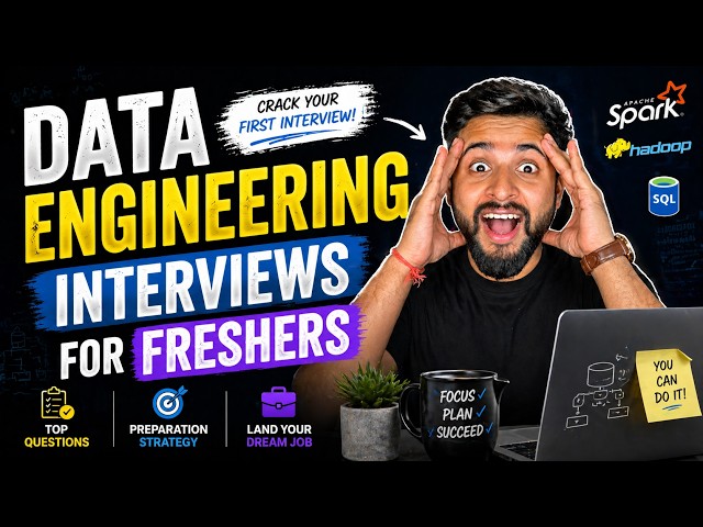 Crack Data Engineering Interviews GUARANTEED 😱 | Freshers Questions That Get You Hired (2026)