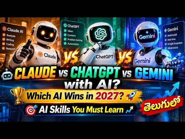 Claude AI vs ChatGPT vs Gemini: Which AI is Best in 2027 | Gemini with AI Jobs | Naresh IT