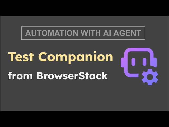 TestCompanion from BrowserStack | Build a Playwright Project with AI AGENT
