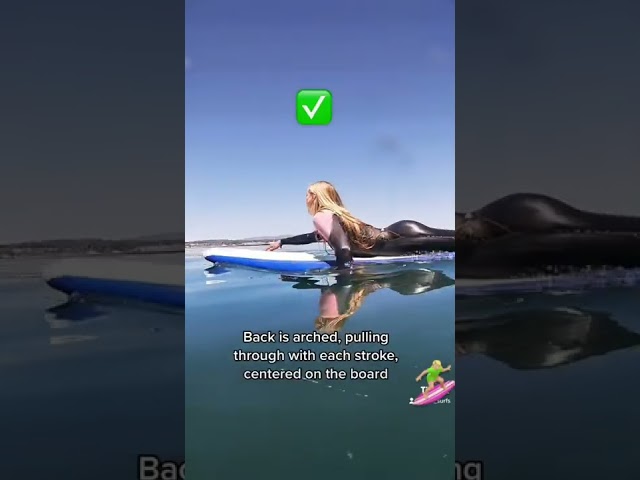How to PADDLE on a SURFBOARD🏄🏼‍♀️ SURF TIPS FOR BEGINNERS