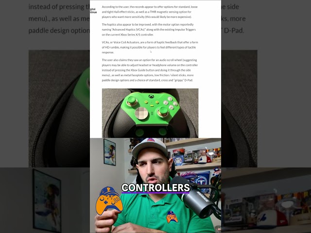 Xbox Controller Upgrades: New Haptics & Silent Sticks! #shorts