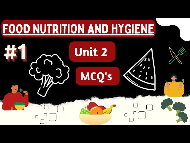 Food Nutrition and Hygiene Unit 2 MCQ's| Part 1| Ba, B.sc, B.Com, Bba|