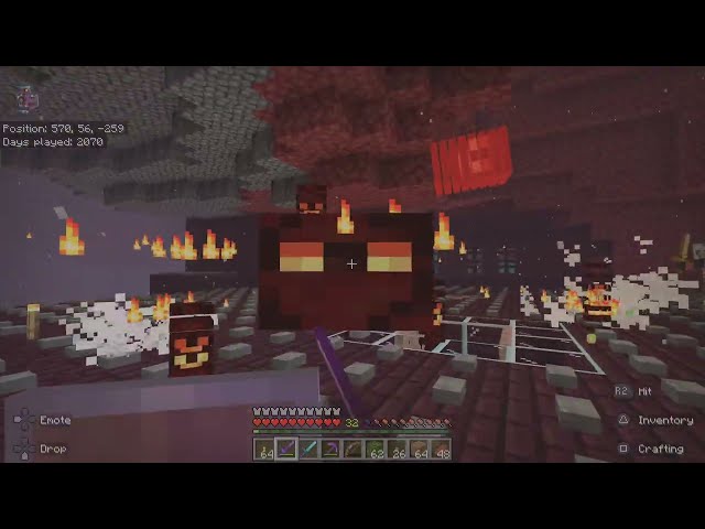 Minecraft bug: fall through wall!