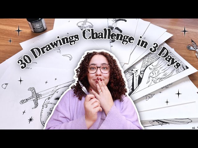 Doing a 30 Day Drawing Challenge in 3 Days (because i was stupid)