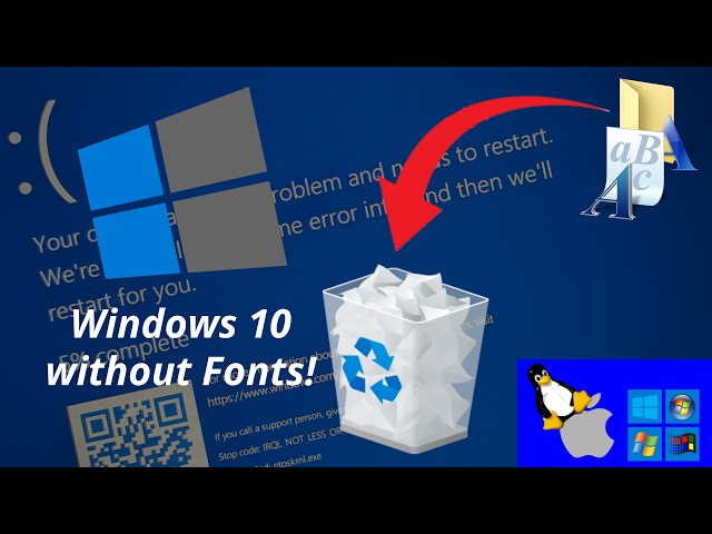 Windows 10 Without Fonts...This Time It Was Different