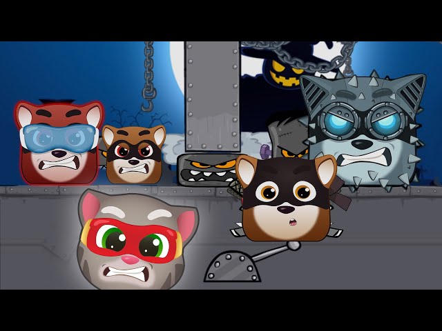Red Ball 4 Fusion Battle Super Tom Vs All Raccoon Boss | Talking Tom Gold Run
