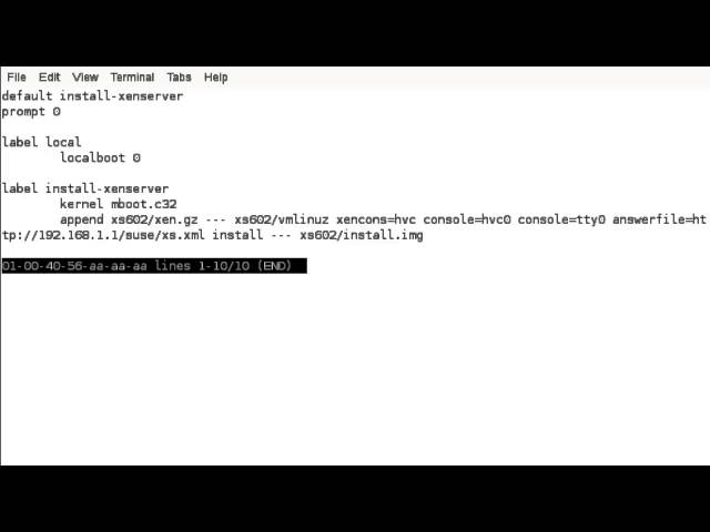 Citrix : XenServer Automated Installs using Answer Files