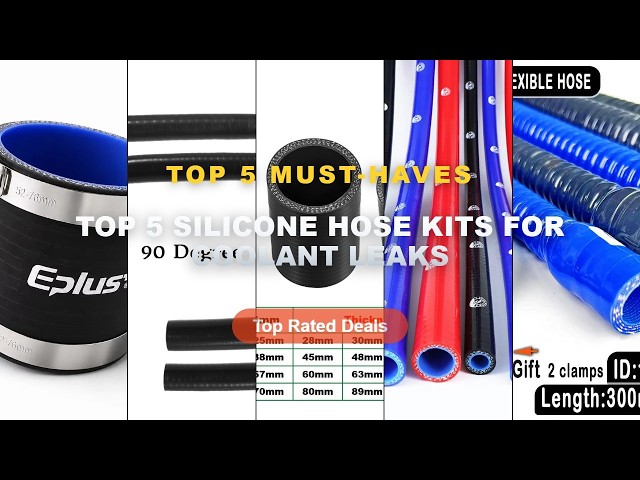 Cheap & Best Top 5 Silicone Hose Kits For Coolant Leaks Unboxing & Review - ID16~75mm Blue Black Uni
