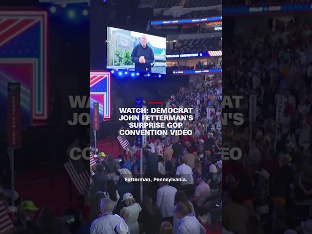 Democrat John Fetterman's surprise GOP convention video