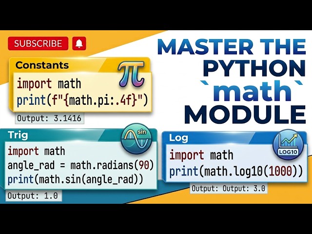 Python math Module Explained in 2 Minutes