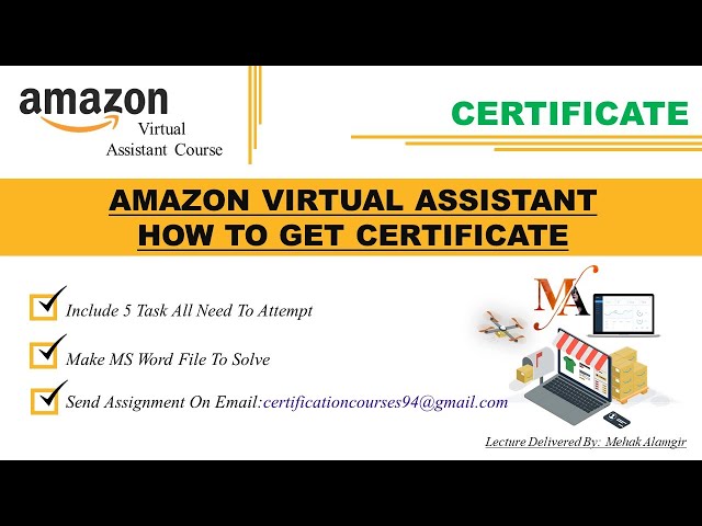 amazon course with certificate I virtual assistant training